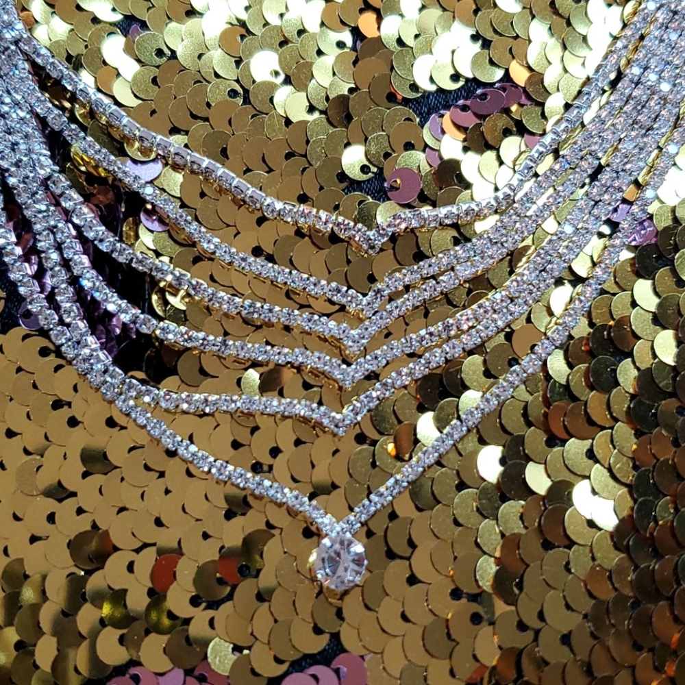 NWT Stunning & Glamorous Silver Necklace